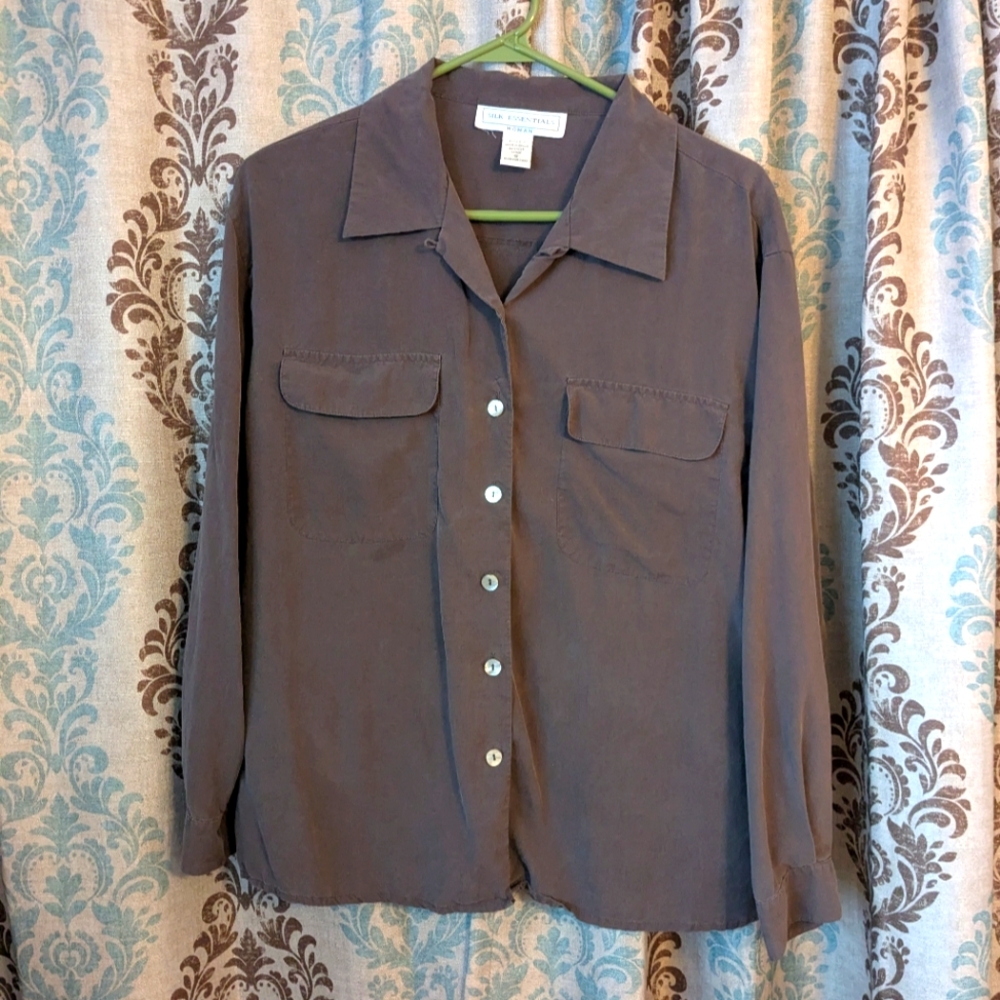 Vintage Silk Blouse 1X